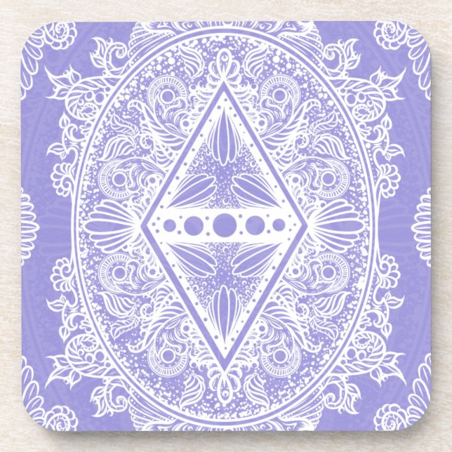 Posavasos Mandala de Diamante Celeste (Frente)