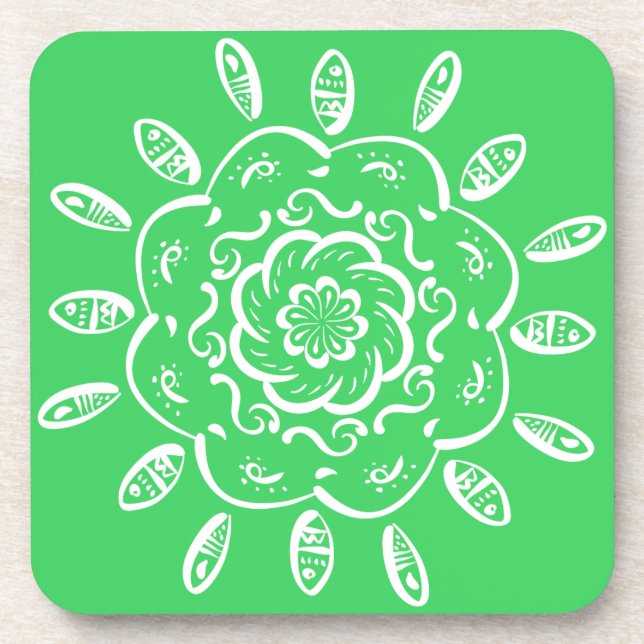 Posavasos Mandala de primavera (Frente)