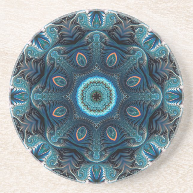 Posavasos Mandala espacial misteriosa (Frente)