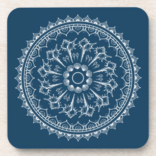 Posavasos Mandala hecha de Seashells