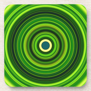 Posavasos Mandala verde geomagnética