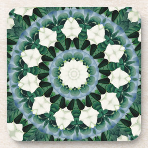 Posavasos Mandalas Sacramento Verde y Azul Cerúleo