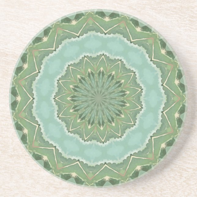 Posavasos Mandalas Suculentas (Frente)
