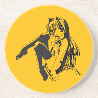 Posavasos Manga, Neko Catgirl Furry Anime Loli Slave Coaster