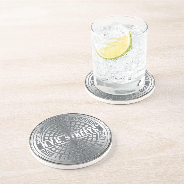 Posavasos Manhole Covers Brooklyn (Lado)
