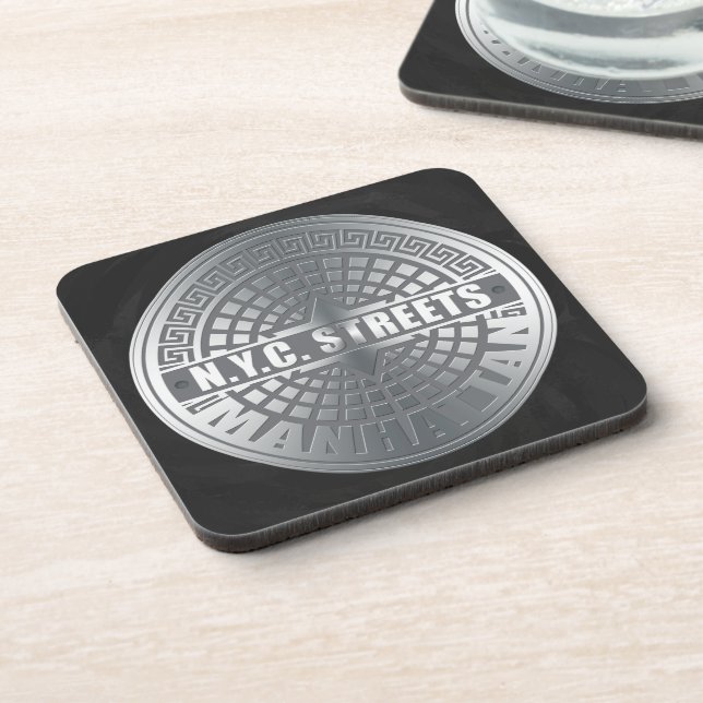Posavasos Manhole Covers Manhattan (Lado Izquierdo)