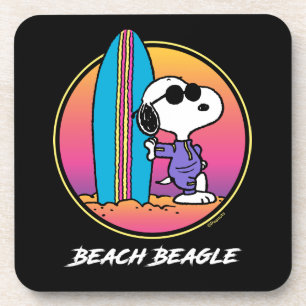 Posavasos Maní   Snoopy Beach Beagle