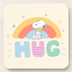 Posavasos Maní   Snoopy & Woodstock Hug