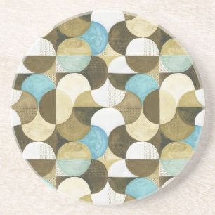Posavasos Mano de acuarela abstracta dibujada