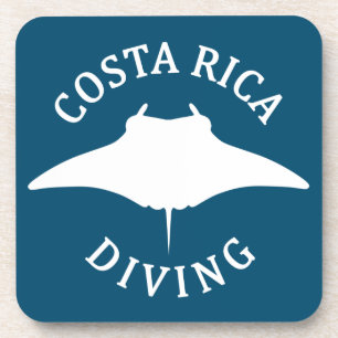 Posavasos Manta Ray Silhouette - Buceo Scuba en Costa Rica