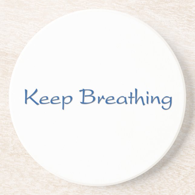 Posavasos Mantener la respiración (Frente)