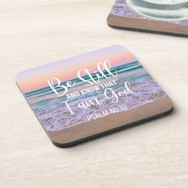 Posavasos Mantente y sé que soy Dios (Lado Izquierdo)