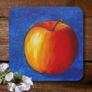 Posavasos Manzana roja - Pintura de vida fija
