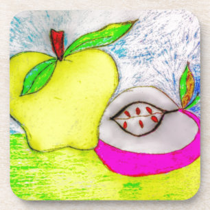 Posavasos Manzanas de Bebida de Pop Art