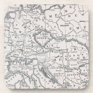 POSAVASOS MAPA: ALEMANIA Y AUSTRIA