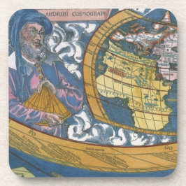 Posavasos Mapa Antiguo del Mundo con Claudio Ptolomeo, 1507