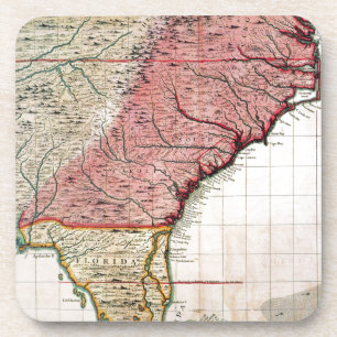 POSAVASOS MAPA COLONIAL DE AMÉRICA, 1733