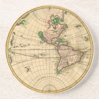 Posavasos Mapa de Antigüedades del Mundo