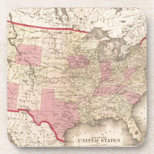 Posavasos Mapa de los Estados Unidos 5