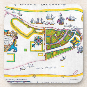 Posavasos Mapa de New Amsterdam, 1661