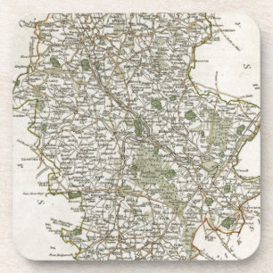 POSAVASOS MAPA DE STAFFORDSHIRE, 1793