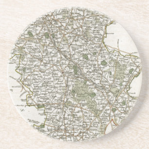 POSAVASOS MAPA DE STAFFORDSHIRE, 1793
