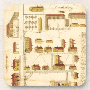 POSAVASOS MAPA DEL PUEBLO DE LA COCTELERA, 1849