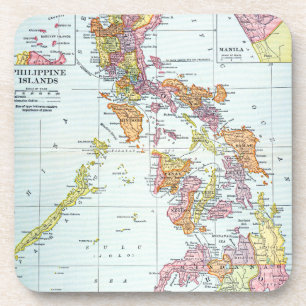 POSAVASOS MAPA: FILIPINAS, 1905