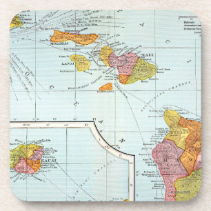 Posavasos Mapa: Hawaii, 1905