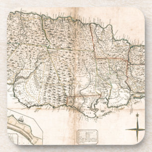 POSAVASOS MAPA: JAMAICA, 1755 2