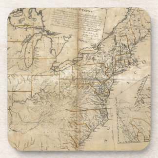 Posavasos MAPA: Los E.E.U.U., 1783