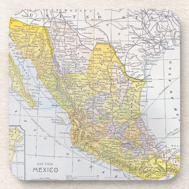 POSAVASOS MAPA: MÉXICO (Frente)