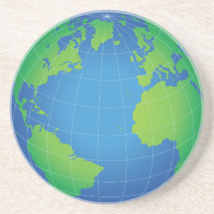 Posavasos Mapa mundial del planeta