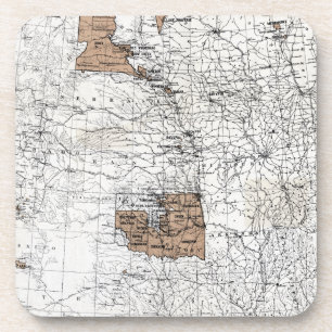 POSAVASOS MAPA: RESERVAS, 1888