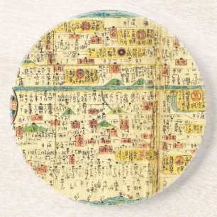 Posavasos Mapa viejo Kansai