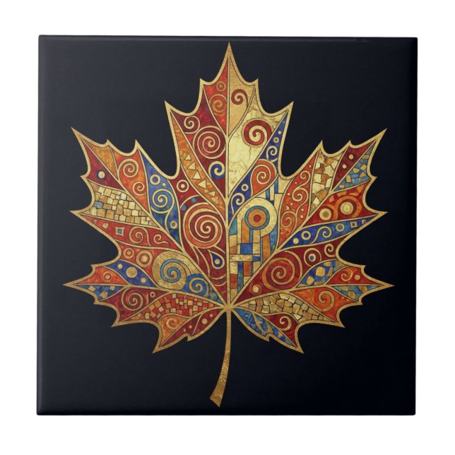 Posavasos MAPLE LEAF: Accesorio de bar Gustav Klim (Frente)