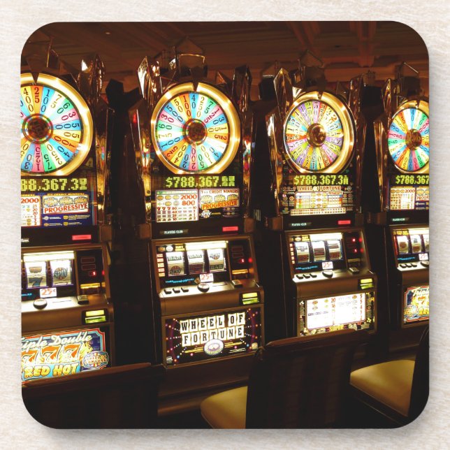 Posavasos Máquina de juegos de azar Un Bandido Armado Dinero (Frente)