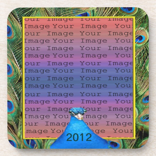 Posavasos Máquinas de Boda Peacock (Frente)