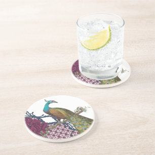 Posavasos Máquinas de calzado de pavo real
