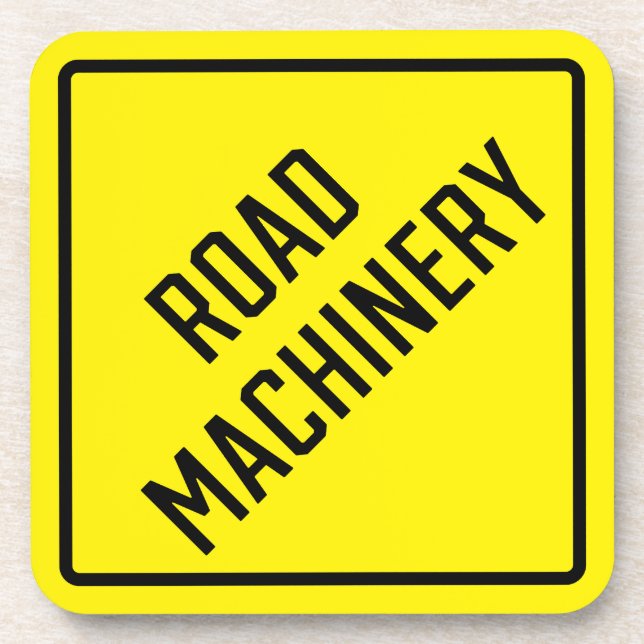 Posavasos Máquinas de carretera Monstruo de plástico duro (Frente)