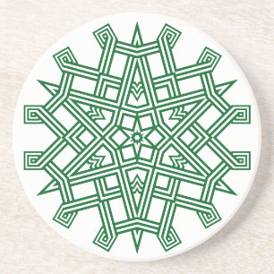 Posavasos Máquinas de copos de nieve geométrica