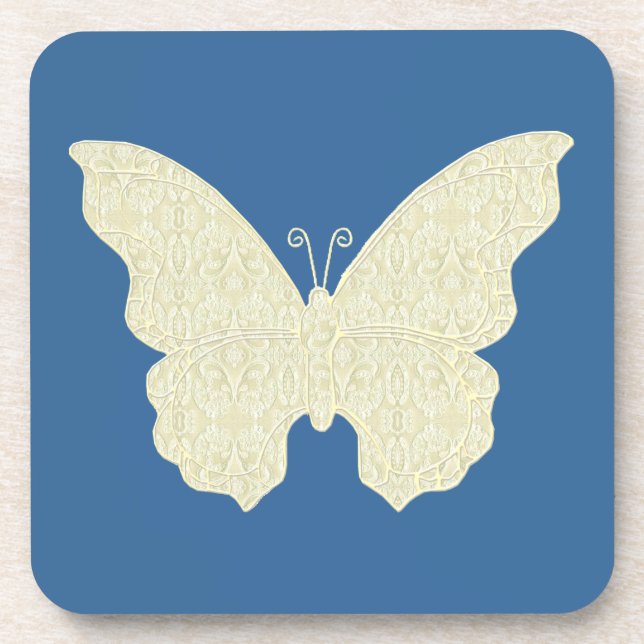 Posavasos Máquinas de mariposa de encaje (Frente)