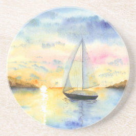 Posavasos Mar al atardecer