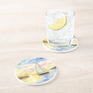 Posavasos Mar al atardecer