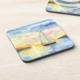 Posavasos Mar al atardecer