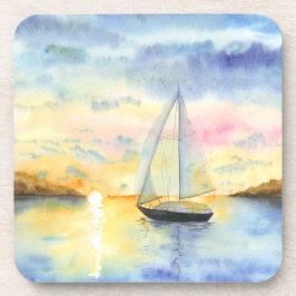 Posavasos Mar al atardecer