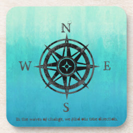 Posavasos Mar verde azulado de Ombre