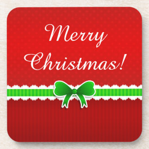 Posavasos Maravilloso Navidades verdes rojos Diseño Personal