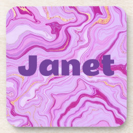 Posavasos Marble Nombre Plástico De Los Ataros