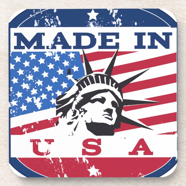 Posavasos Marca Hecho En Estados Unidos (Frente)